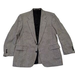 Chereskin Blaze Sport Coat Jacket Men’s 46R Black White Houndstooth Black White
